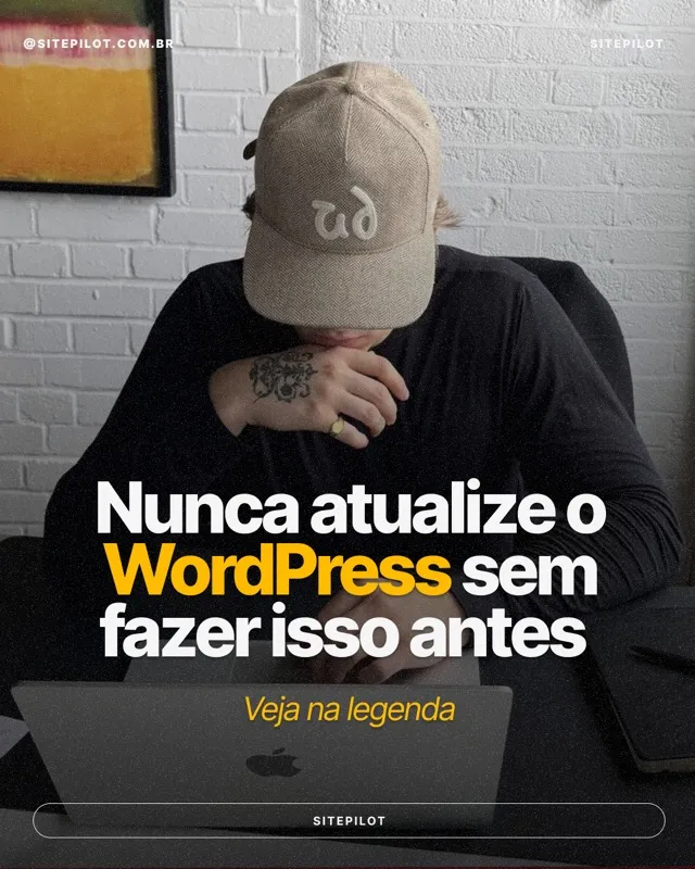 Post sobre fazer backup antes de atualizar o WordPress